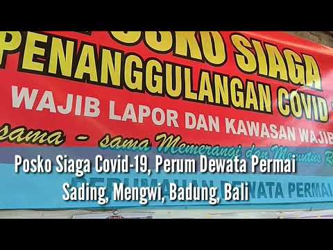 Warga Perum Dewata Permai Swadaya Bangun Posko Siaga Covid-19