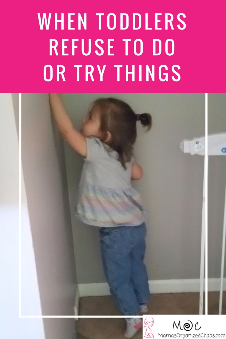 When Your Toddler Refuses to Do or Try Things Mama's Organized Chaos