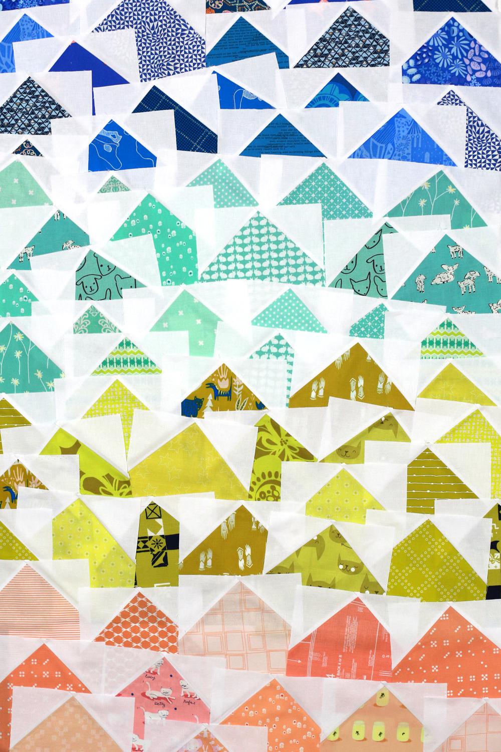 In Color Order: Modern House Quilt Block Tutorial