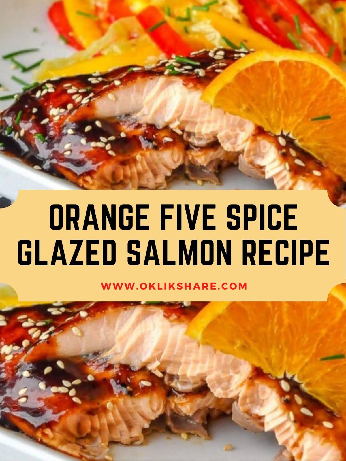 Orange Five Spice Glazed Salmon Recipe