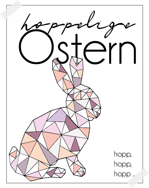 Ostern grafisch Osterhase pastell Freebie