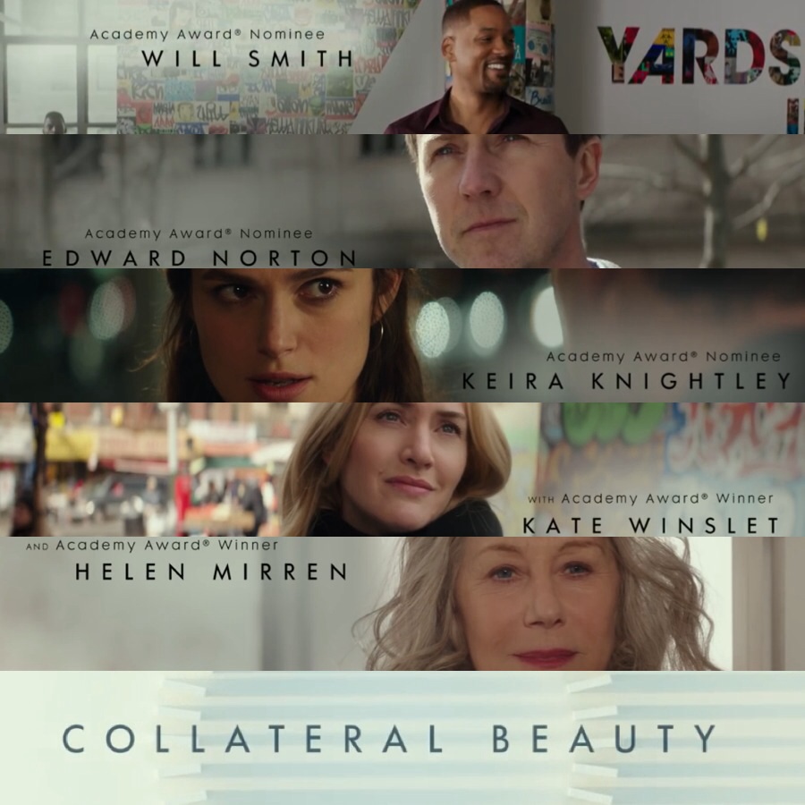 Watch Keira Knightley Kate Winslet Helen Mirren and Will Smith in first trailer of Collateral Beauty