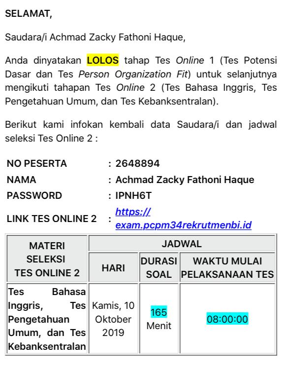 Catatan Jaringan Ane Rekrutmen Pcpm 34 Bank Indonesia Sebuah Pelajaran Yang Harus Di Bayar Mahal