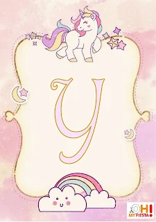 Alfabeto Unicornio My Little Pony
