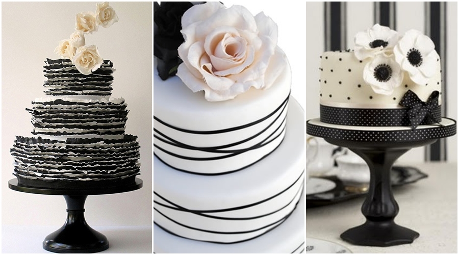 black and white wedding