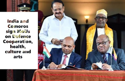 India and Comoros sign MoUs on Defence Cooperation, Health, Culture and Arts
