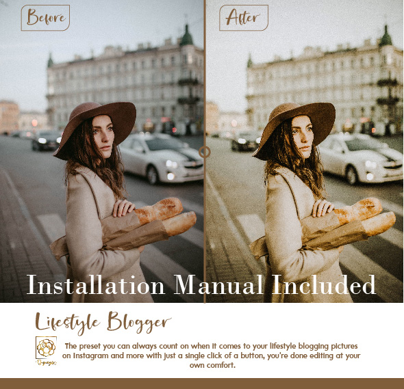Lifestyle Blogger Lightroom Preset for Mobile and Desktop (DNG, LR)