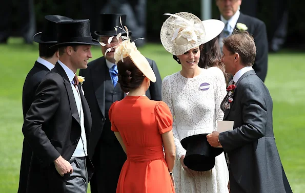 Catherine, Duchess of Cambridge, Sophie, Countess of Wessex, Denmark's Crown Princess Mary, Crown Prince Frederik, Queen Elizabeth at Royal Ascot 2016