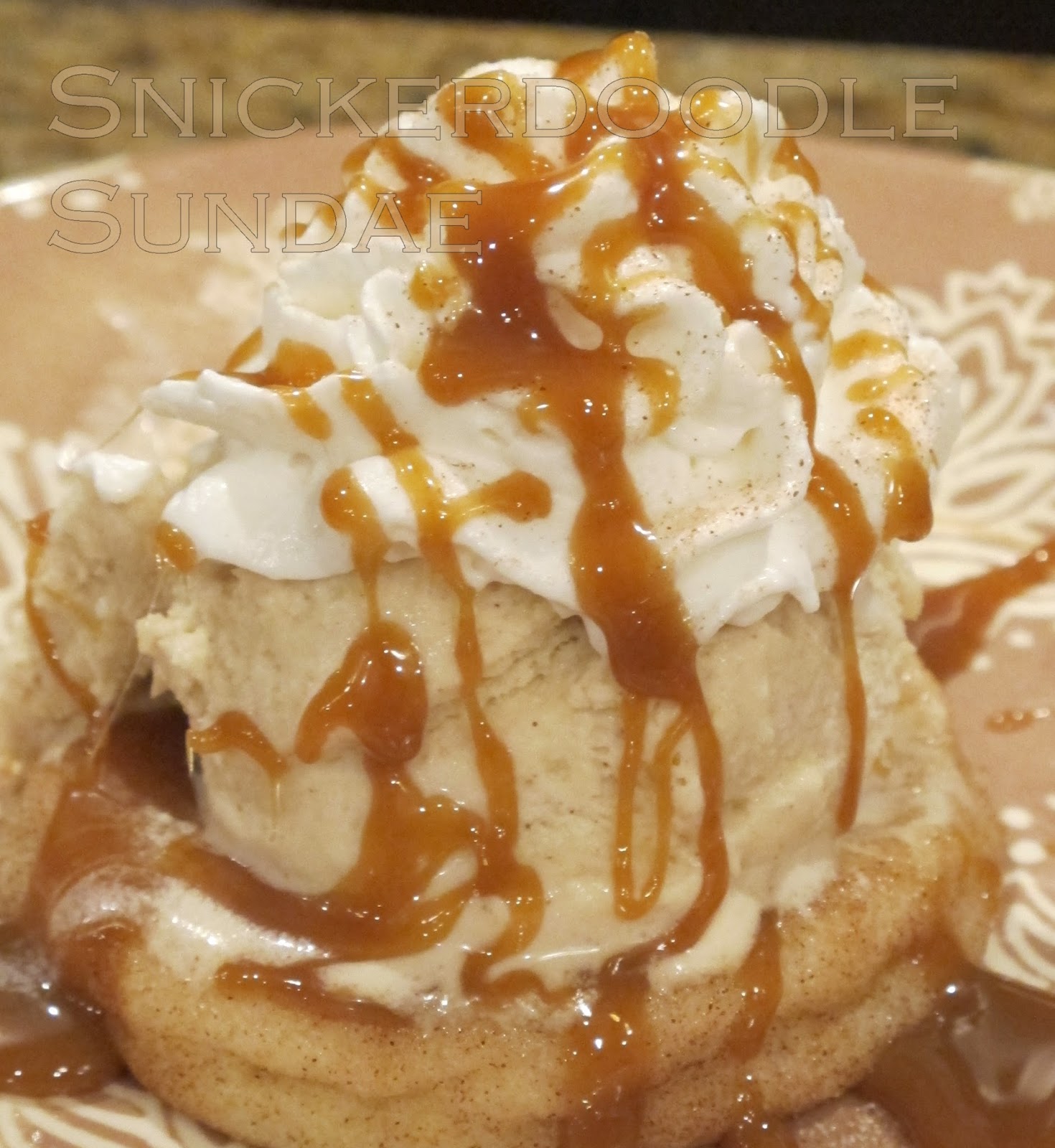 Hot Snickerdoodle Sundae with Cinnamon Brown Sugar Ice Cream Purple