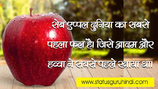 Apple Facts in Hindi | Health Benefits of Apple in Hindi | Status Guru Hindi