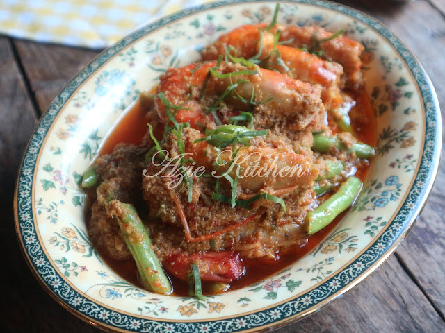 Rendang Pedas Udang Galah Dengan Kacang Buncis