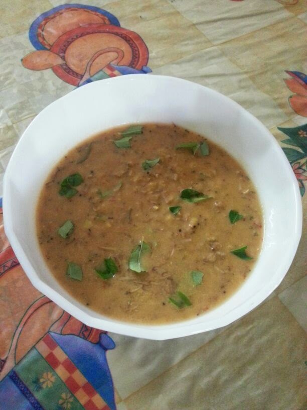 Vaazhaipoo Poricha Kuzhambu (Banana Flower Kuzhambu) Bhojana Recipes