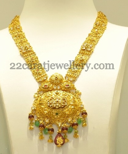 Krishna Jewellers Plain Haram - Jewellery Designs