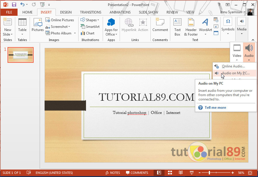 Cara menambahkan musik pada presentasi powerpoint  Tutorial89