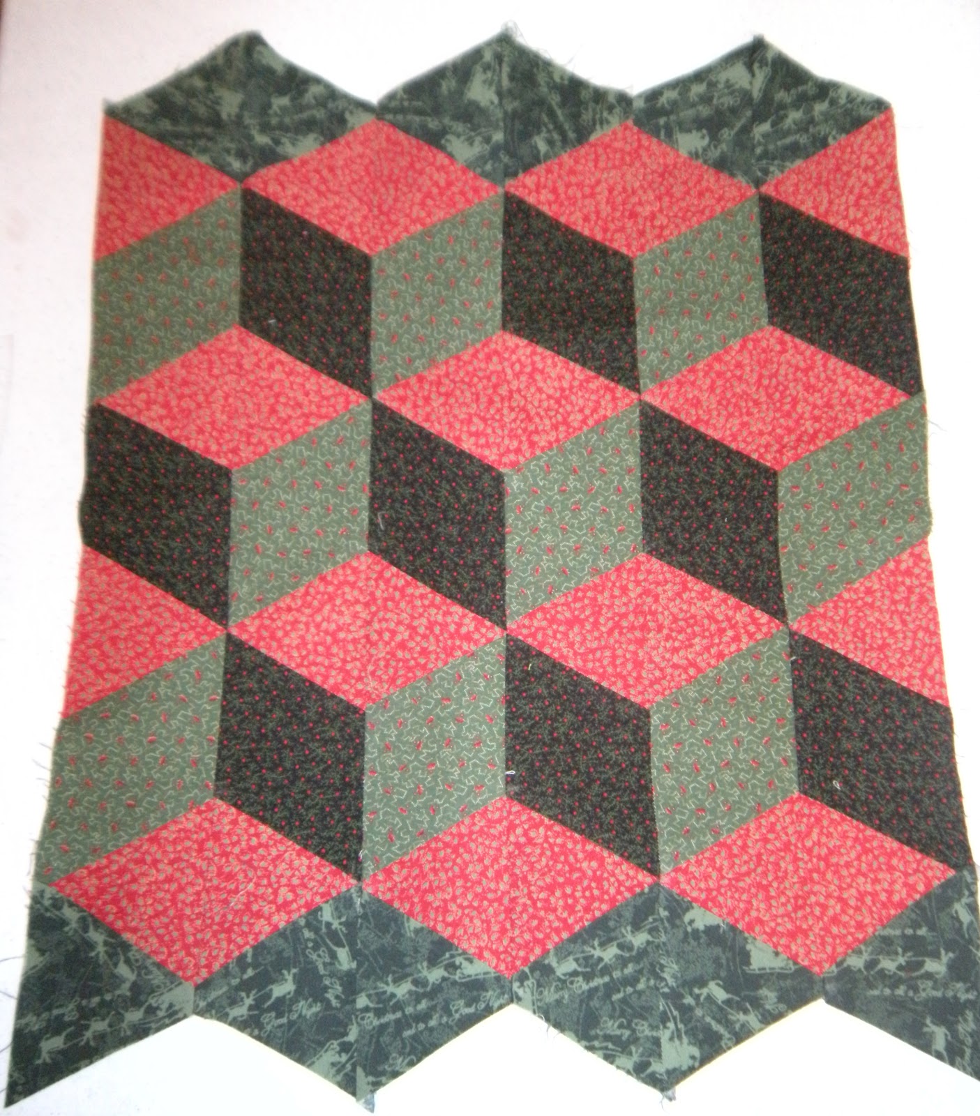 Printable Tumbling Blocks Template