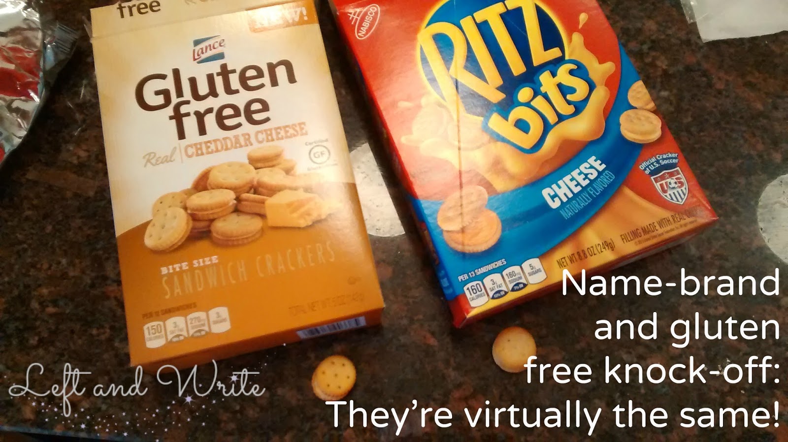 Left and Write: Gluten free knock-off brands