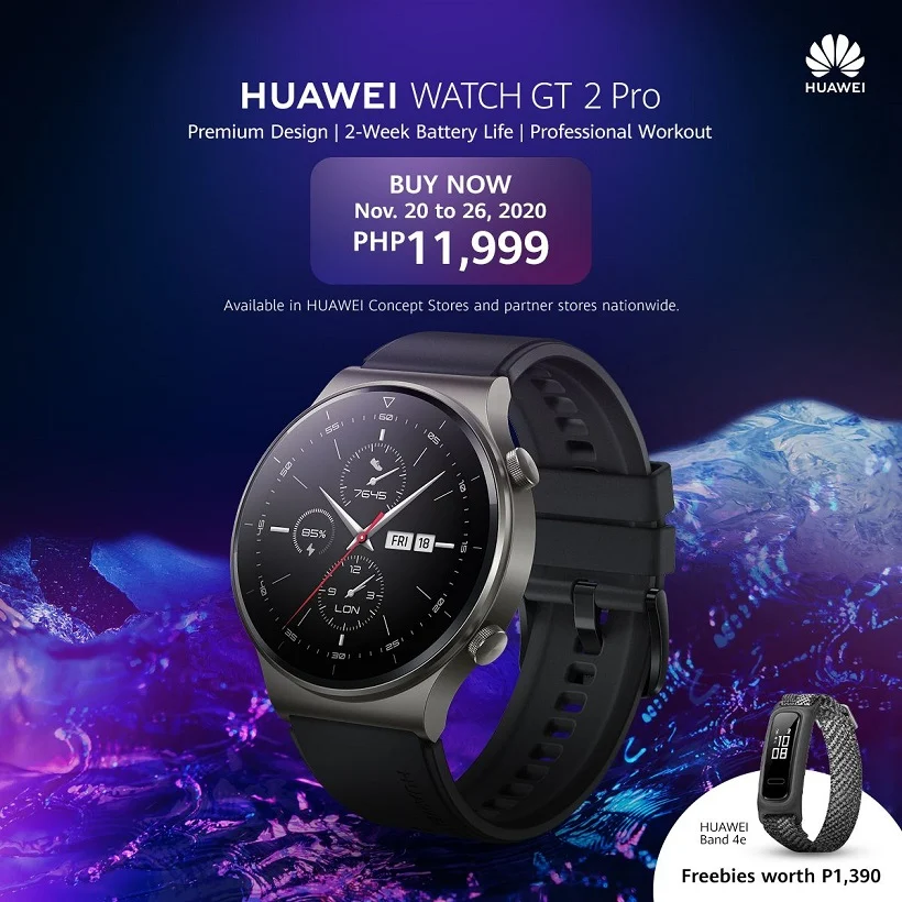HUAWEI Watch GT 2 Pro now available for PHP 11,999