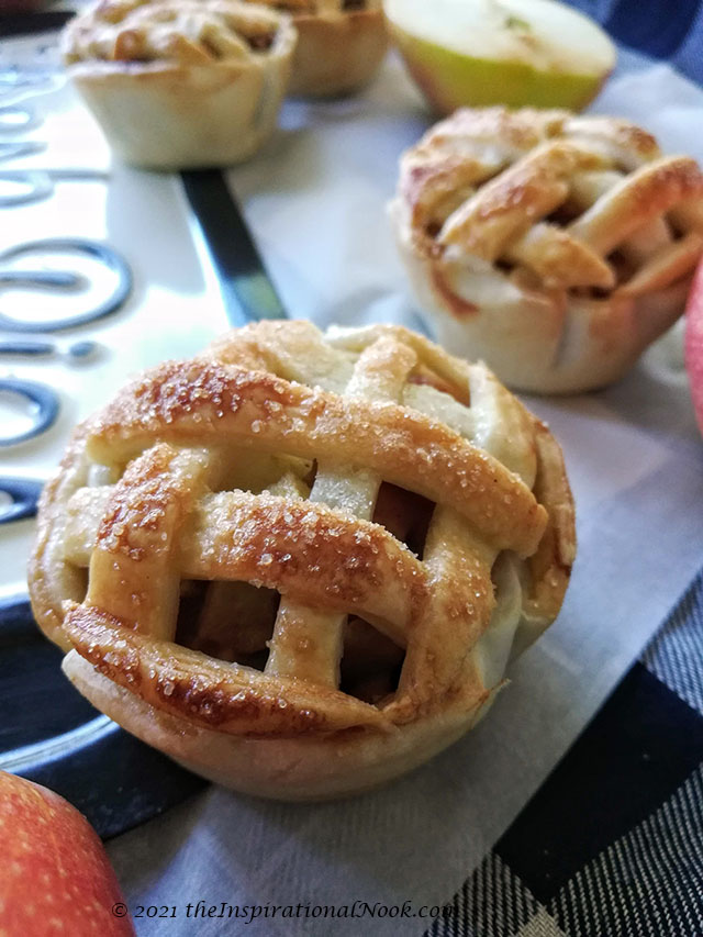 The Best Little Apple Pies Lattice Top