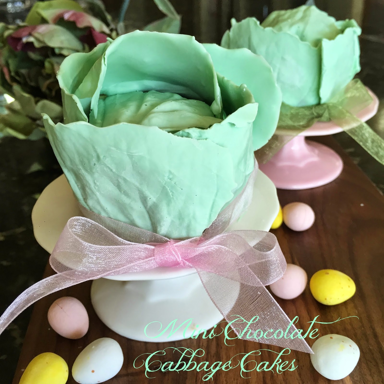 Mini Chocolate Cabbage Cakes Purple Chocolat Home