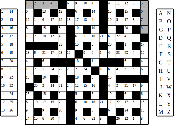 A Cleverly-Titled Logic Puzzle Blog: The Joy of Puzzling: Codewords