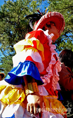 Girl in colorful Mexican inspired costume