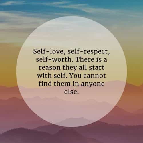 Love self worth and self quotes about The 50