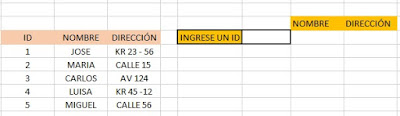 Funcion buscar en excel