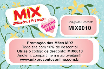 Promoção Dia das Mãs na Mix Presentes