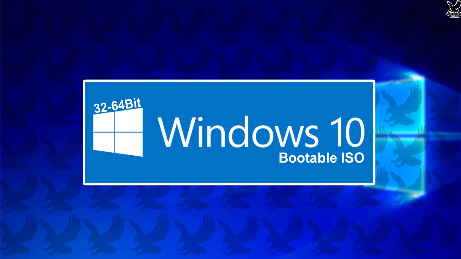 Windows 10 Pro ISO (Official ISO File)  32-64 Bit  Free Download