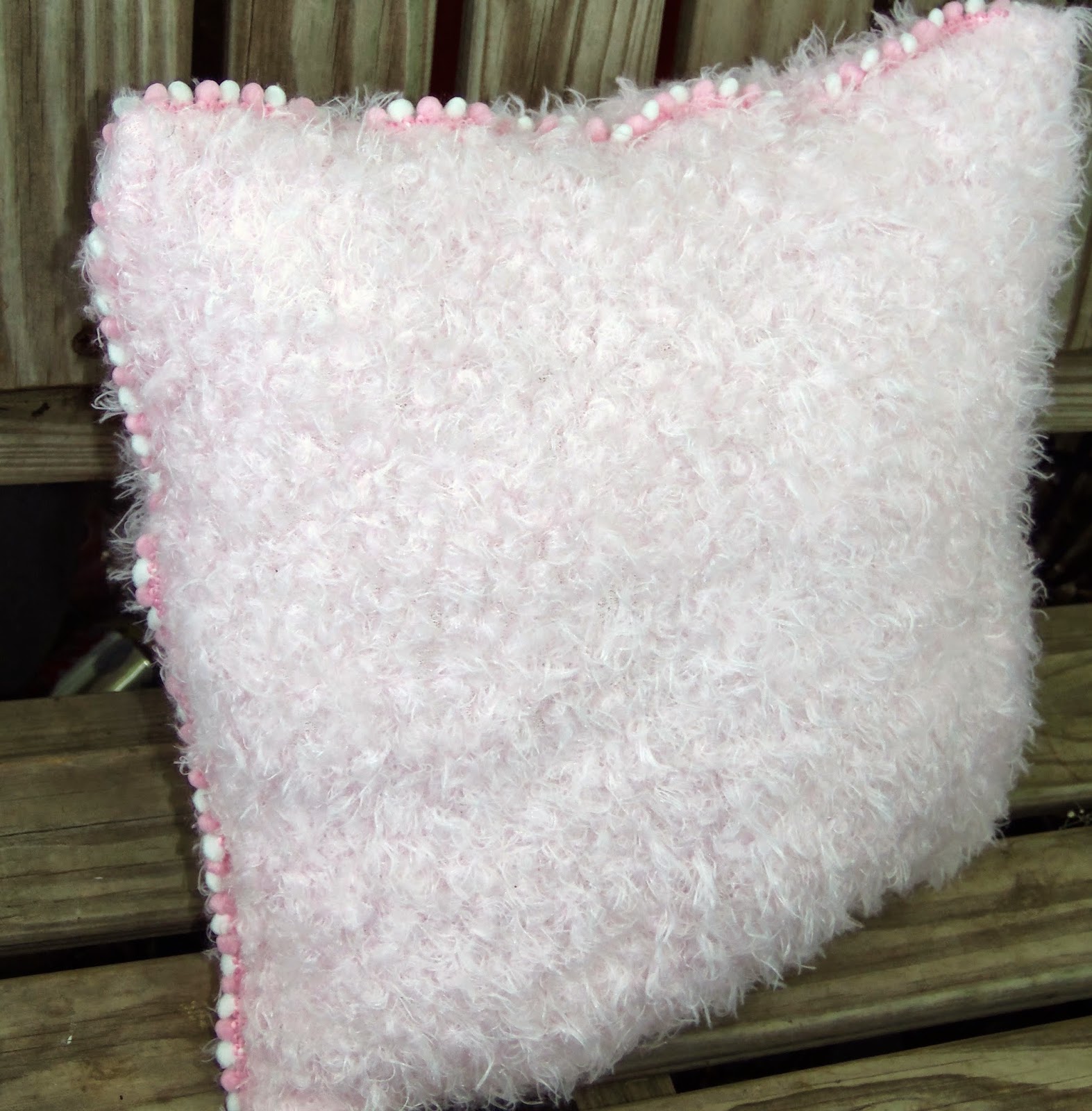 live. love. scrap. Pink Fuzzy Pillow