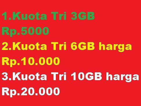 Cara Mengaktifkan Paket Internet Tri Murah 10rgb Hanya 20rb Cara Cek Sisa Paket