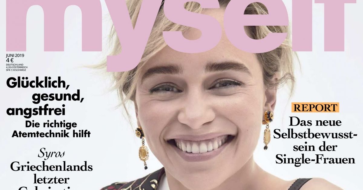 Emilia Clarke in Myself Magazine, June 2019