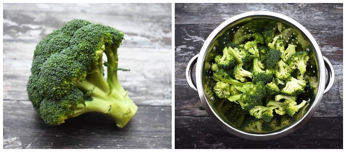 Making broccoli and pea soup - step 1 Making broccoli and pea soup - step 1 - broccoli