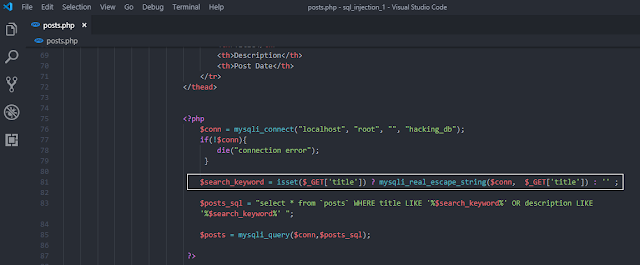 Protecting Posts Page From Sql Injection Protecting Posts Page From Sql Injection