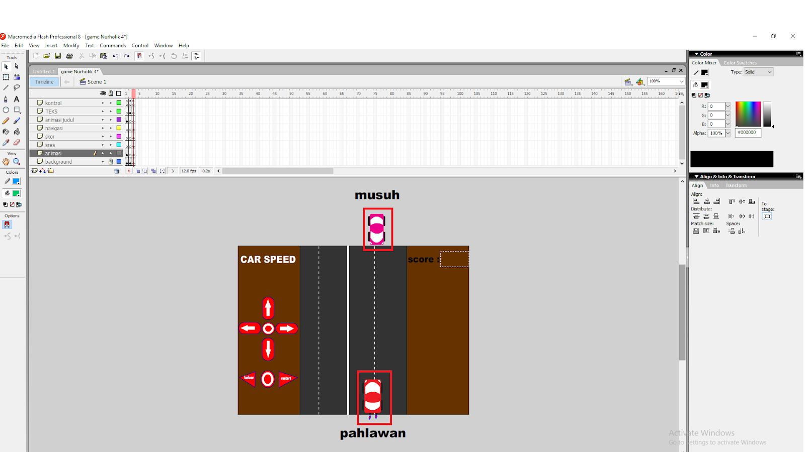 Tutorial Membuat Game Car Sederhana Di Macromedia Flash