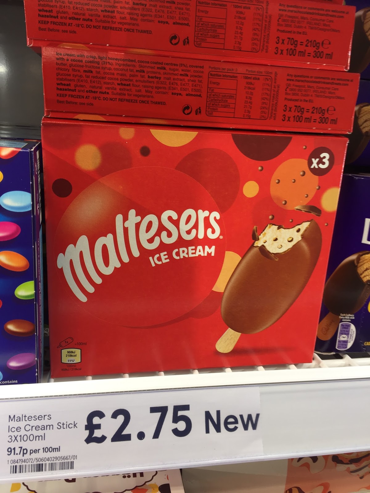 Haagen Dazs Speculoos Sticks & Maltesers Ice Creams