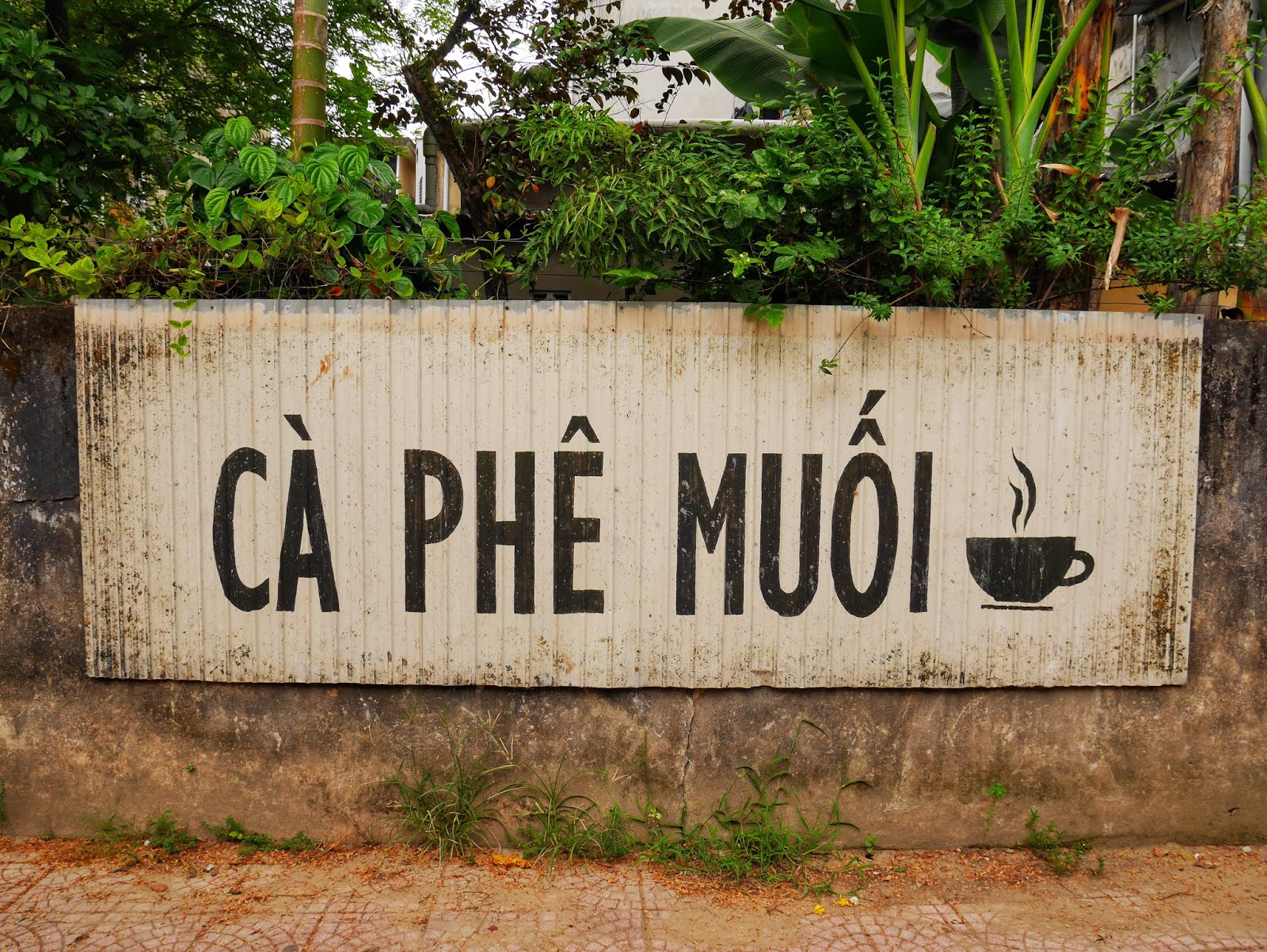 Amazing Salt Coffee in The Imperial City, Hue, Vietnam