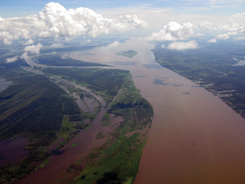 AMAZON RIVER is the second largest River in the World. It is located in