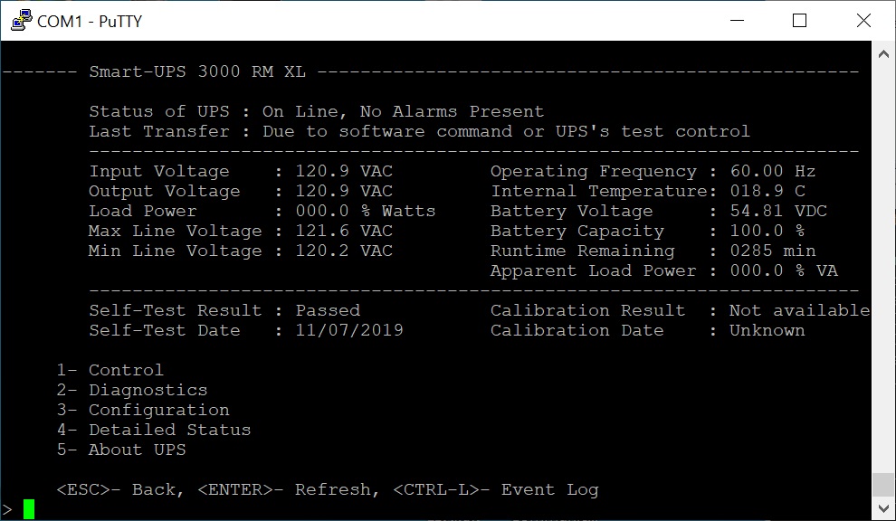 Connecting to the APC 3000XL and AP9617 Using Serial Cable and RS232 Port