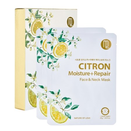 [HỘP] MẶT NẠ CHỐNG LÃO HOÁ VÀ CĂNG DA CITRON MOISTURE REPAIR – NATURE OF LOVE – 5 MIẾNG/HỘP