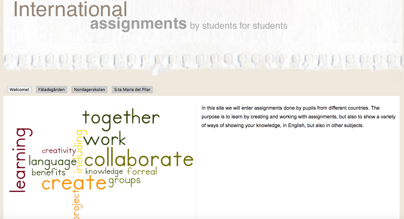 Our collaborative site - from pupils to pupils