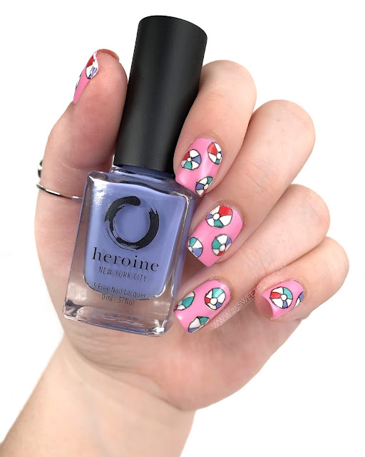 Beach Ball Happy Nail Art — 25 Sweetpeas