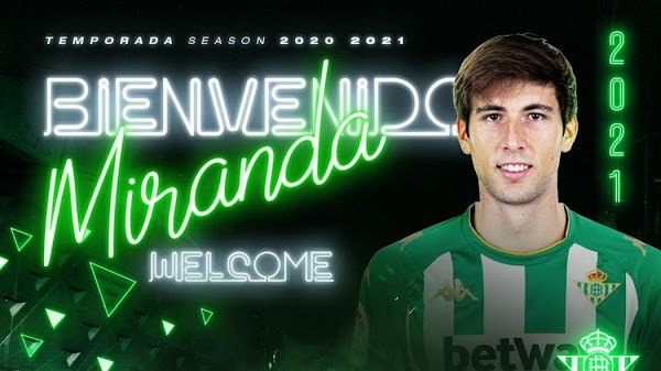 Oficial: Betis, firma cedido Juan Miranda