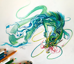 dragon chinese watercolor fantasy tattoo lucky978 paintings drawings colored deviantart pencils smoke dragons brush designs drawing dragonsandbeasties tattoos breathing swirly