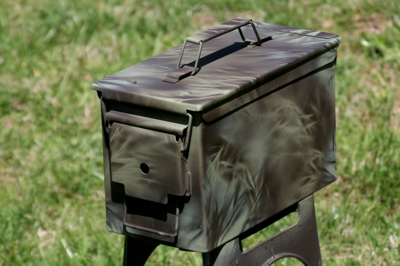 Hanging Nano Geocache Container - Army Green