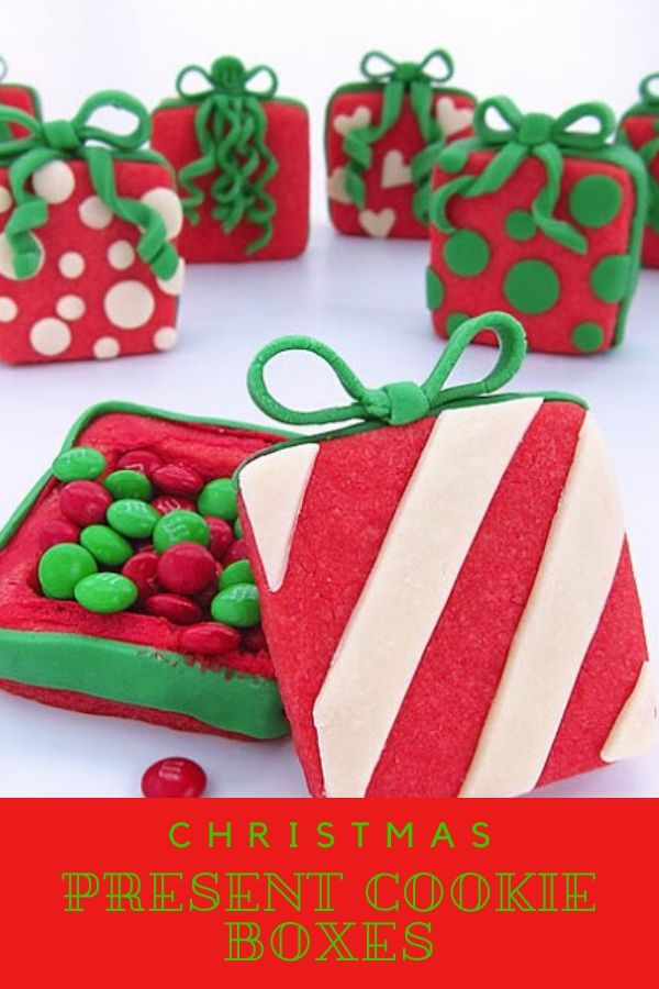 Merry christmas cookie boxes Food Tastye: Christmas Present Cookie Boxes