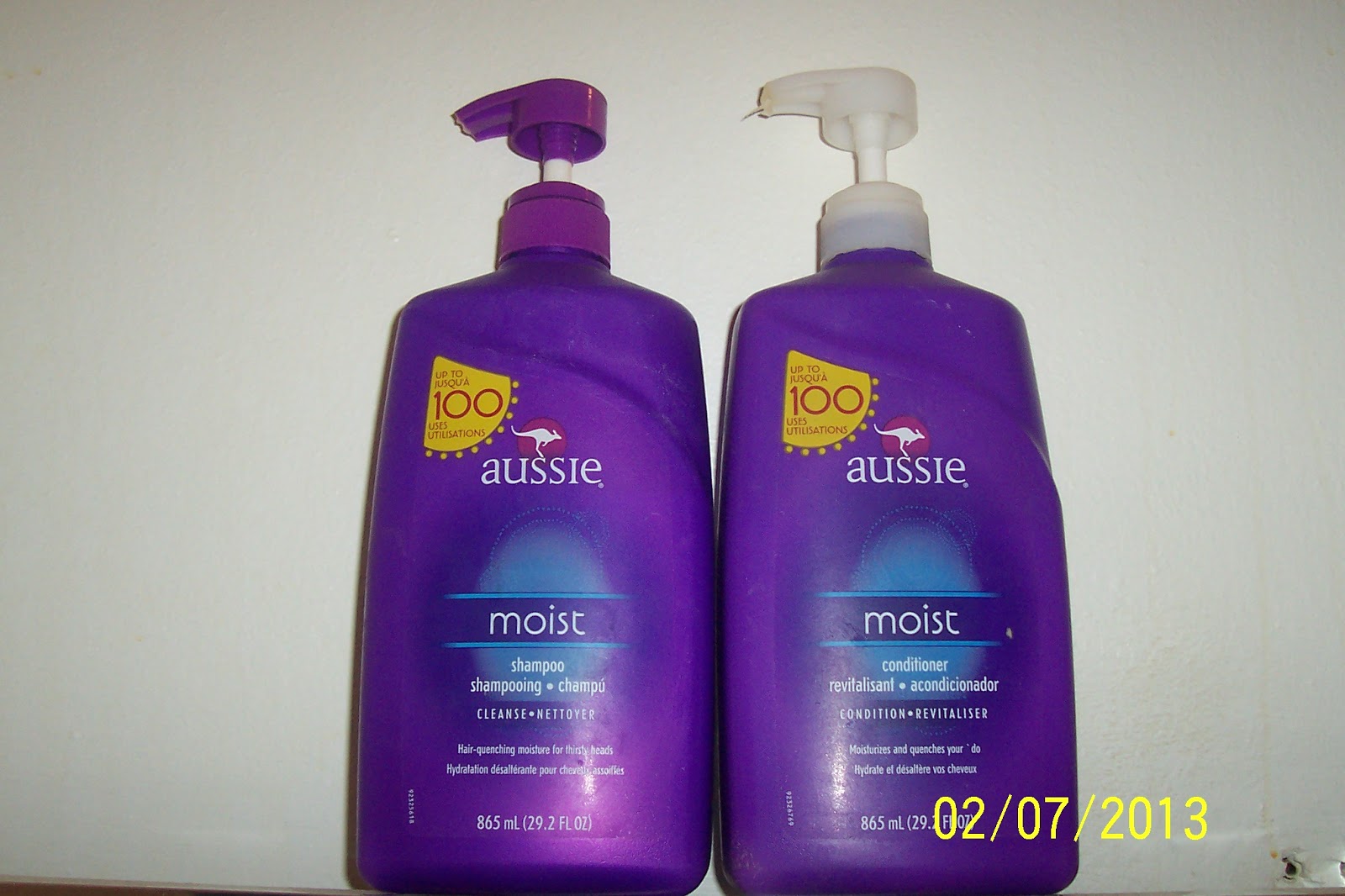 Marina's Makeup Blog Aussie Moist Shampoo and Conditioner (separate