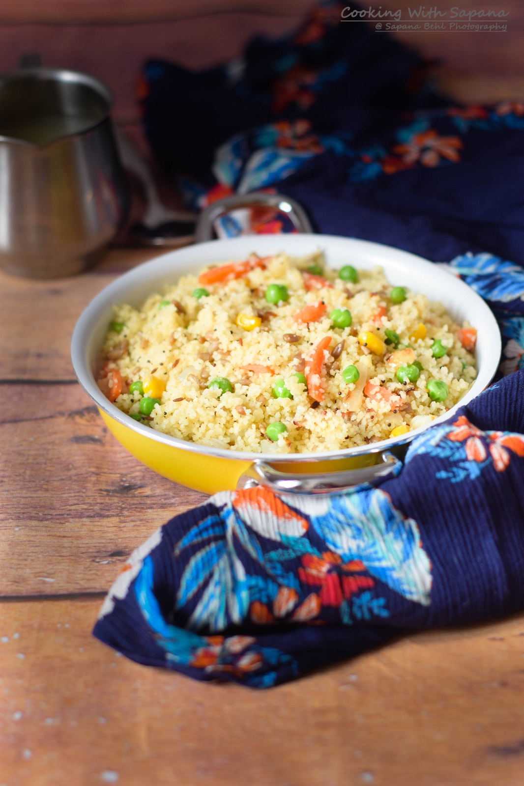Couscous Upma with Toasted Sunflower Seeds Cooking With Sapana