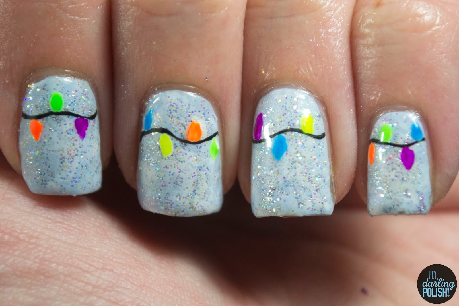Glittery Winter Nails - wide 7