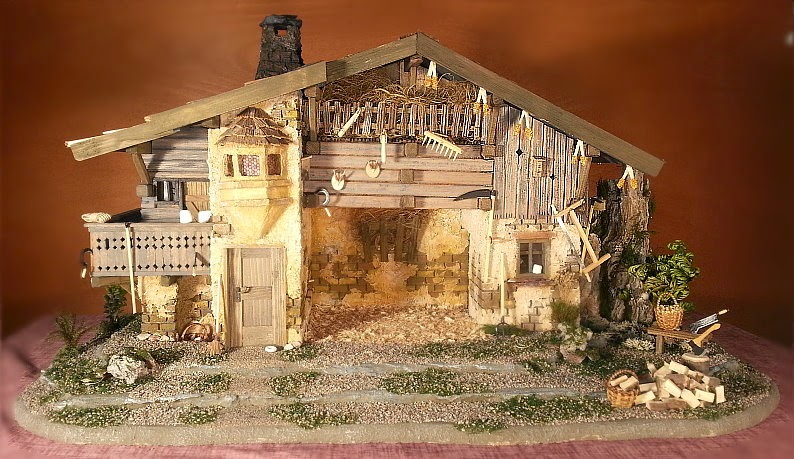 Krippen - Weihnachtskrippen - Kulissen: Weihnachtskrippe # 29 mit 